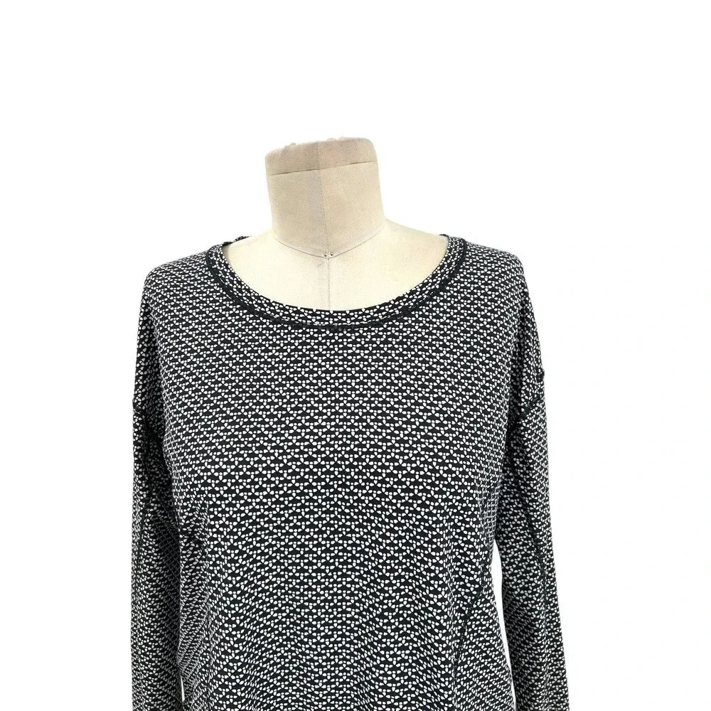 Lululemon On Pace Long Sleeve Monochromic‎ Black Size 10